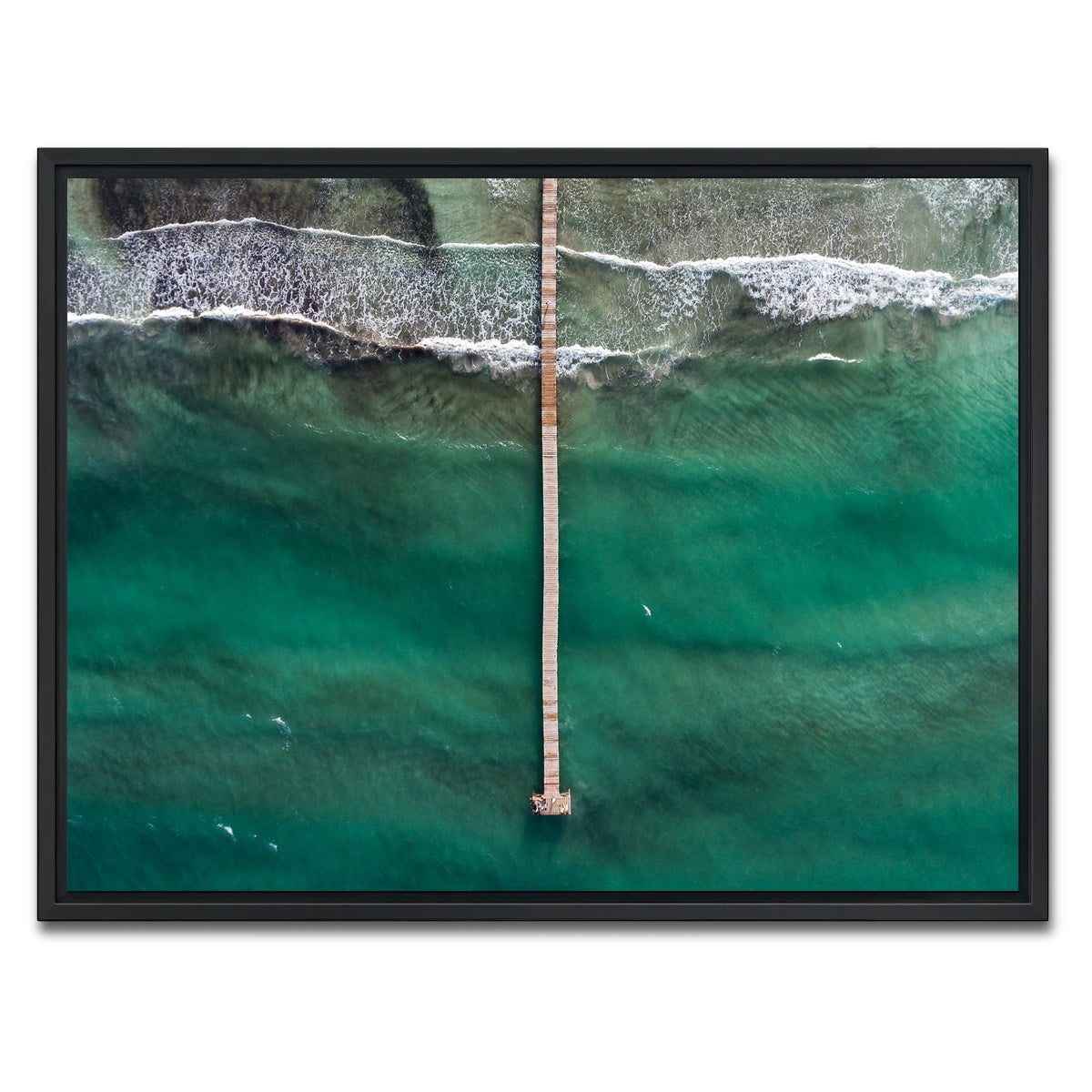 AUTO-MOCKUP WHITE | The Boardwalk | 1 Piece | Black Framed Canvas | group=4x3