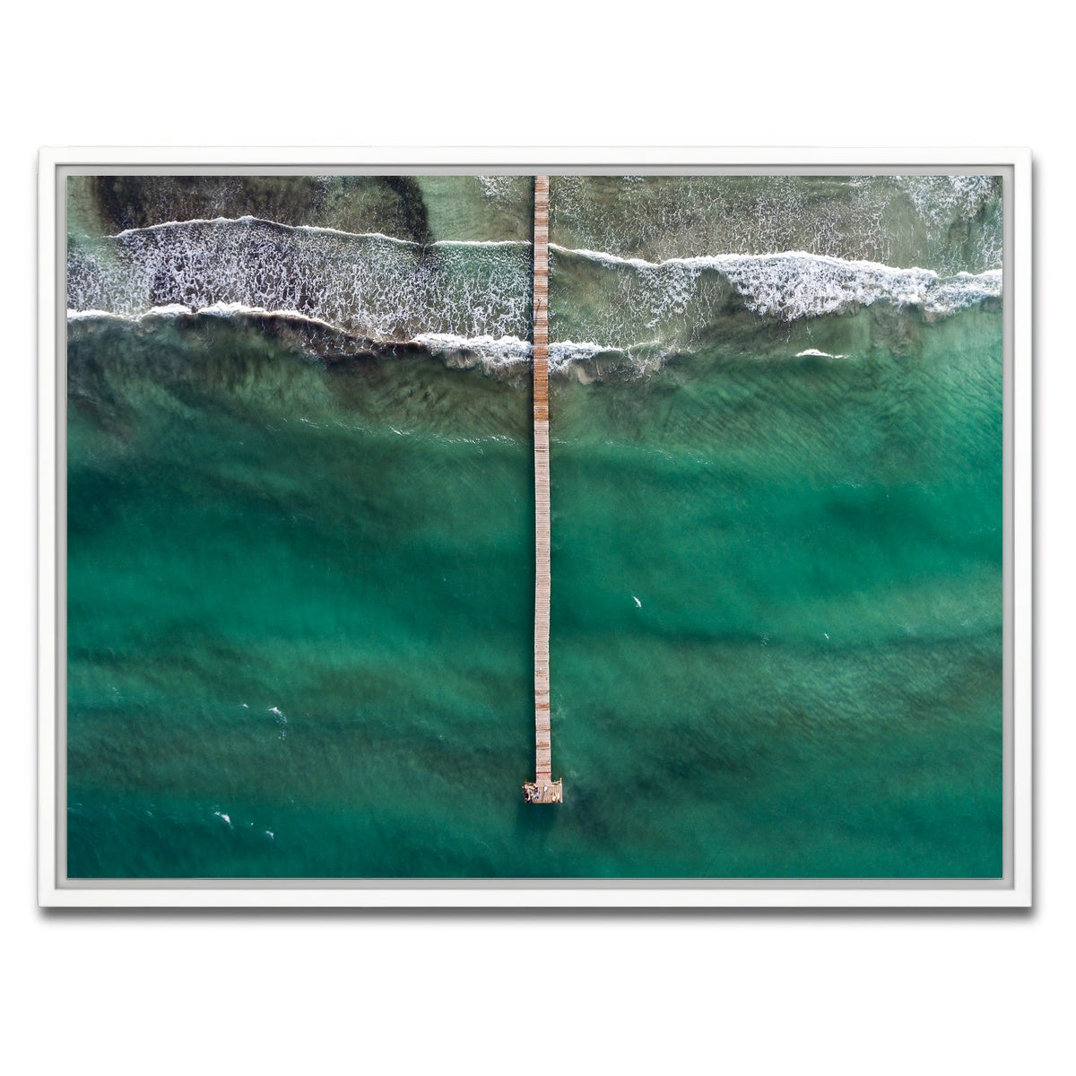 AUTO-MOCKUP WHITE | The Boardwalk | 1 Piece | White Framed Canvas | group=4x3