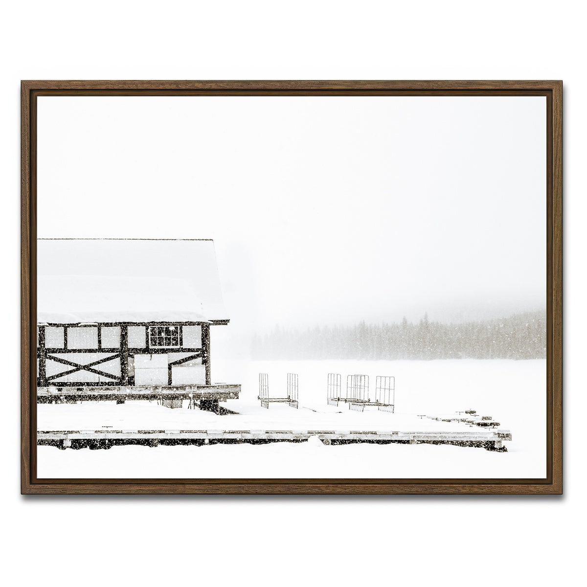 AUTO-MOCKUP WHITE | The Boat House | 1 Piece | Walnut Framed Canvas | group=4x3