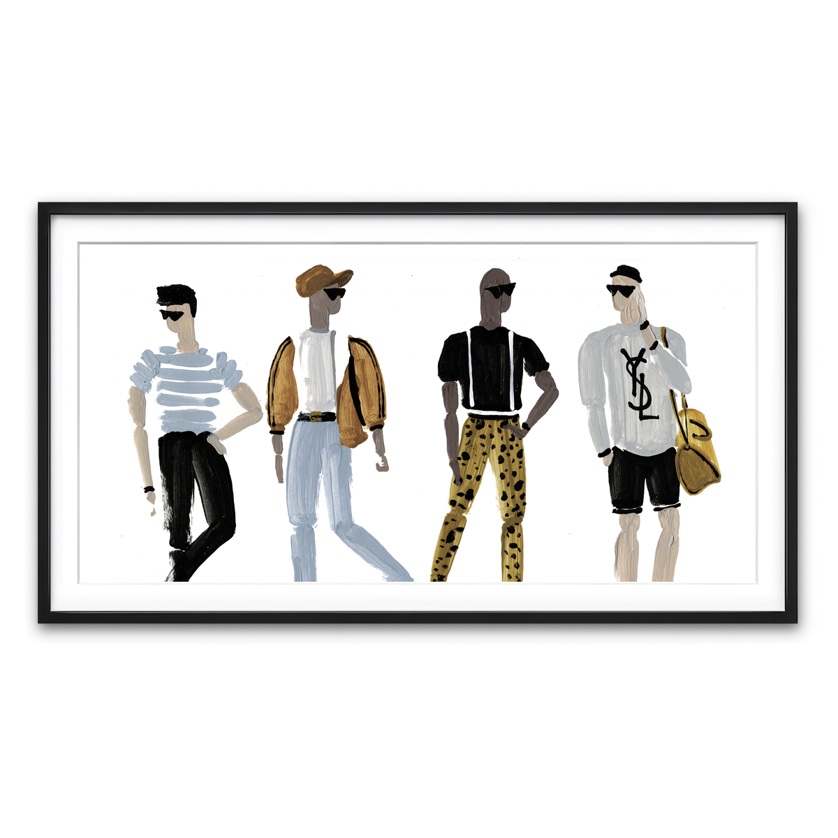 Framed Print 2x1 Black