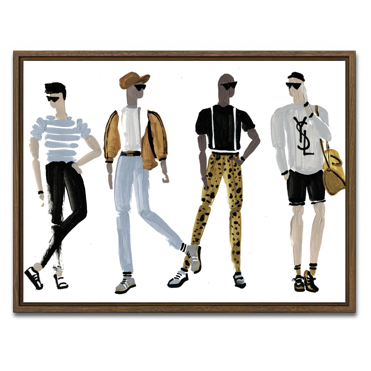 AUTO-MOCKUP WHITE | The Boys | 1 Piece | Walnut Framed Canvas | group=4x3