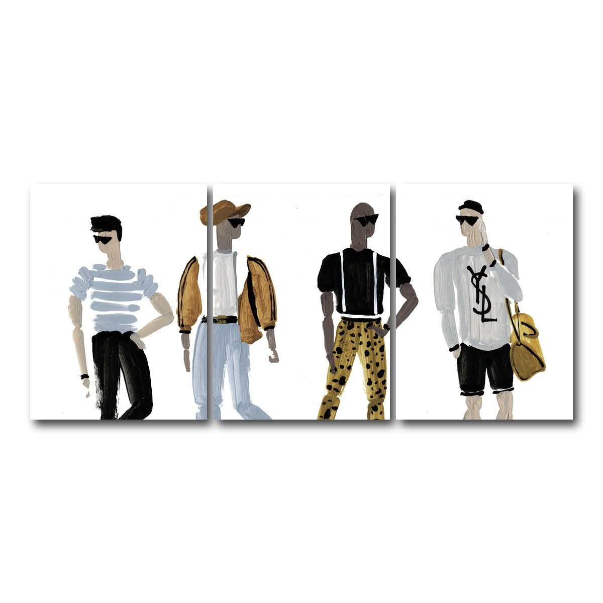 AUTO-MOCKUP WHITE | The Boys | 3 Piece | Gallery Wrap Canvas | group=18x24