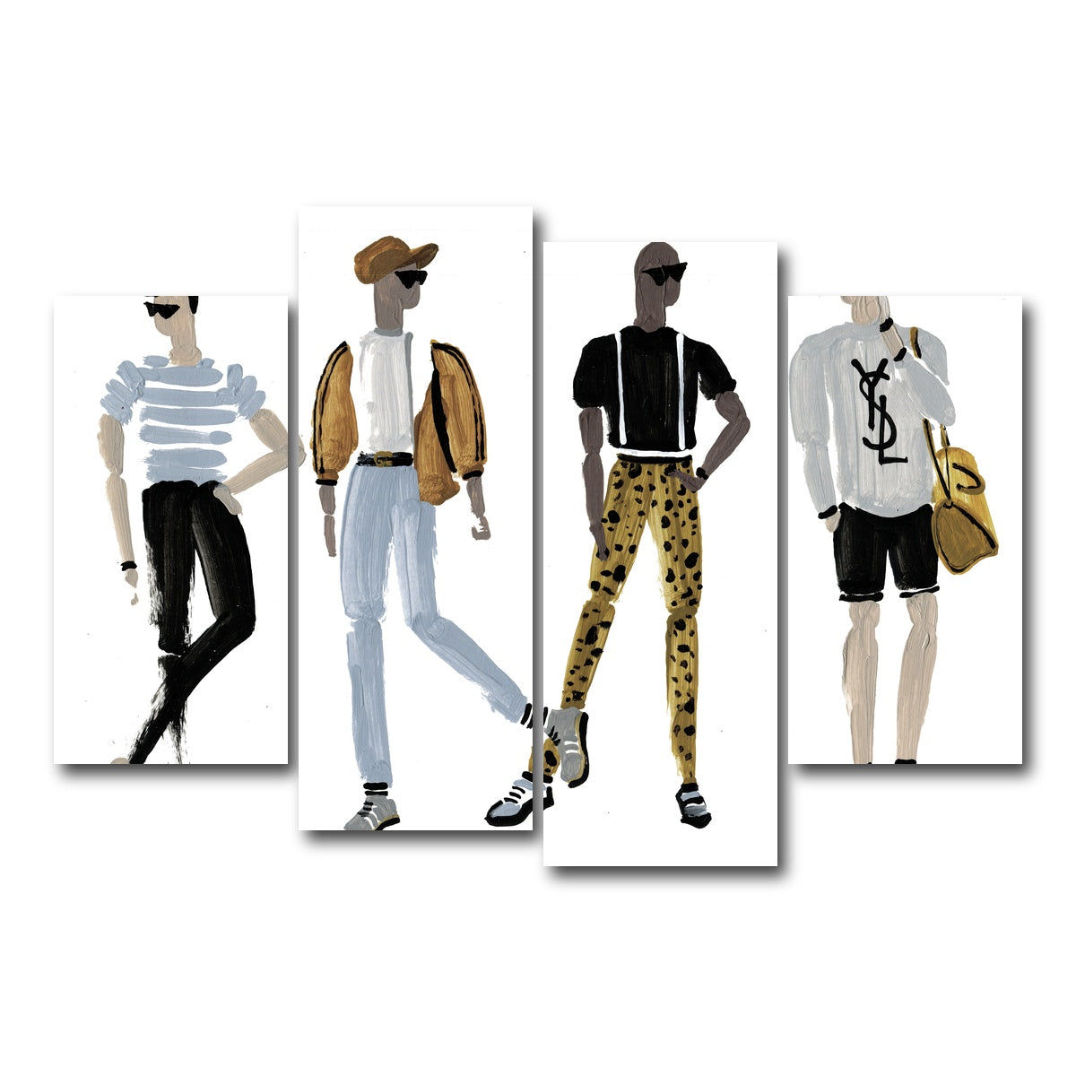 AUTO-MOCKUP WHITE | The Boys | 4 Piece | Gallery Wrap Canvas | group=4_short