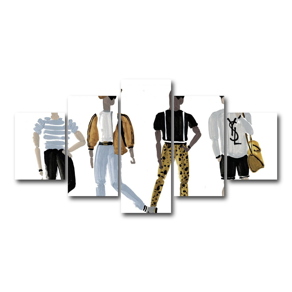 AUTO-MOCKUP WHITE | The Boys | 5 Piece | Gallery Wrap Canvas | group=5_short