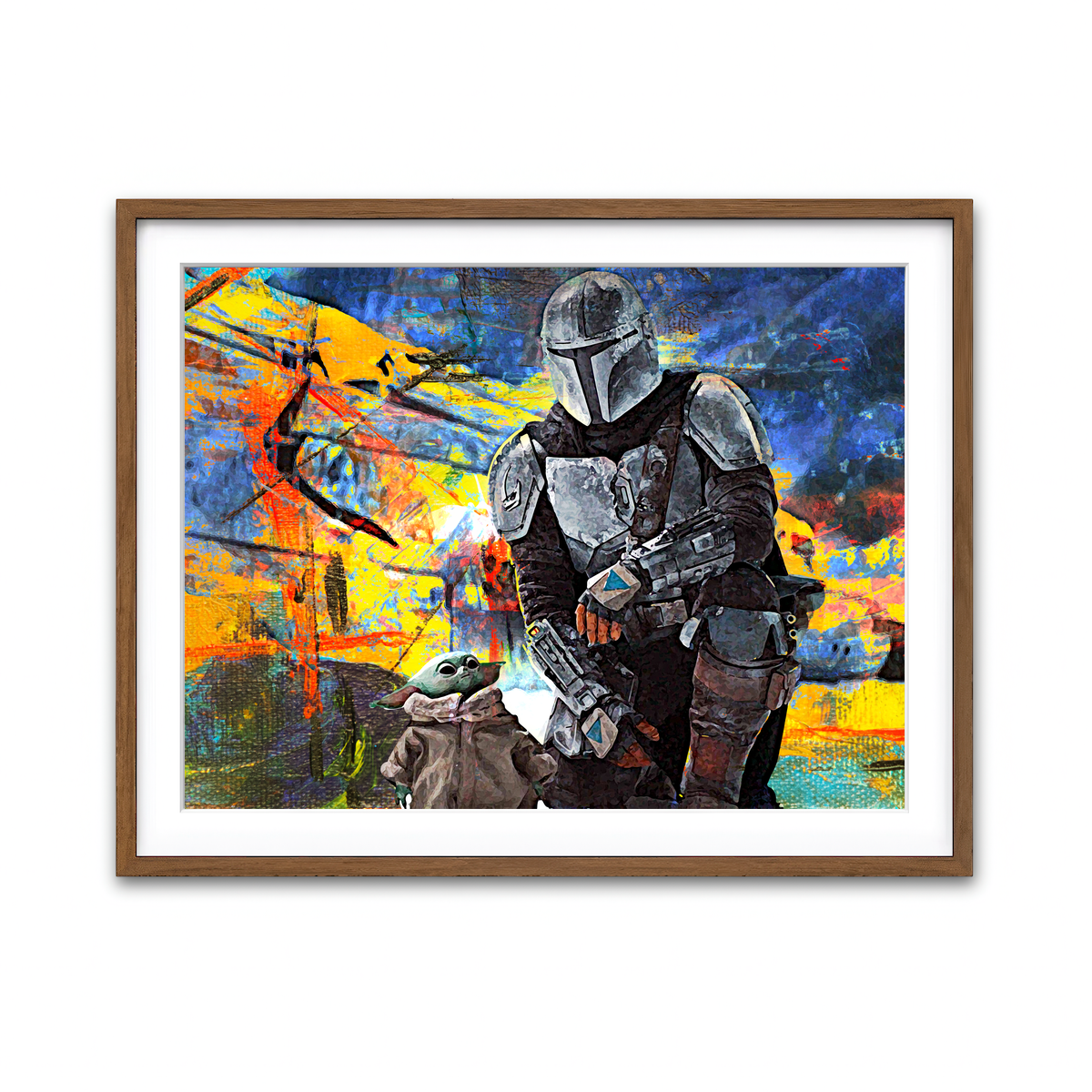 Framed Print 4x3 Walnut