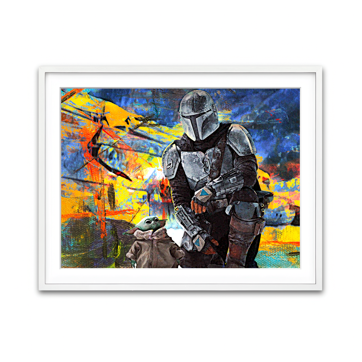 Framed Print 4x3 White