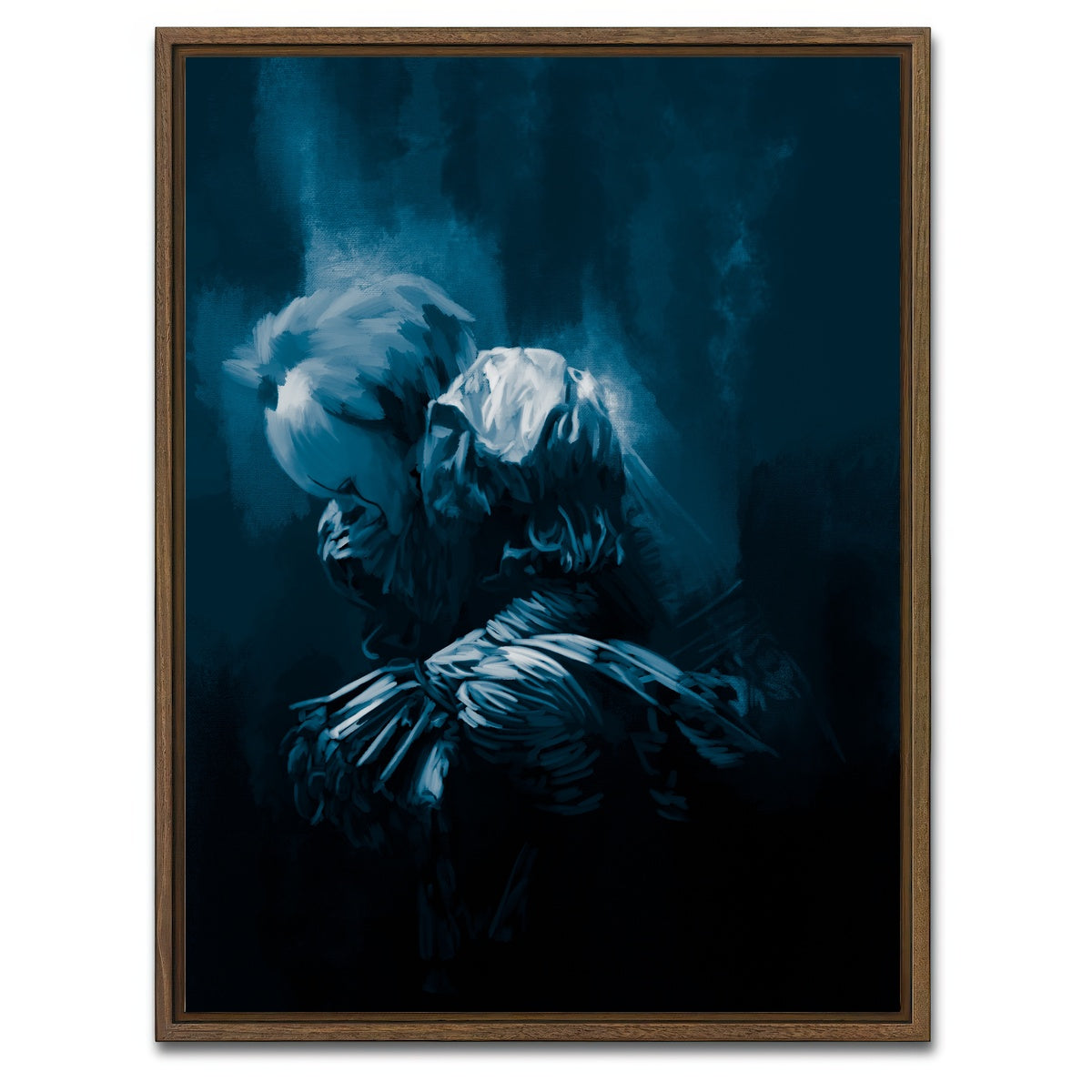 AUTO-MOCKUP WHITE | The Clown | 1 Piece | Walnut Framed Canvas | group=3x4