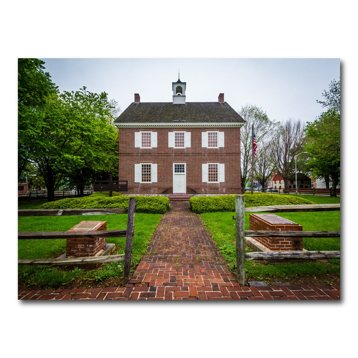 AUTO-MOCKUP WHITE | The Colonial Courthouse | 1 Piece | Gallery Wrap Canvas | group=4x3