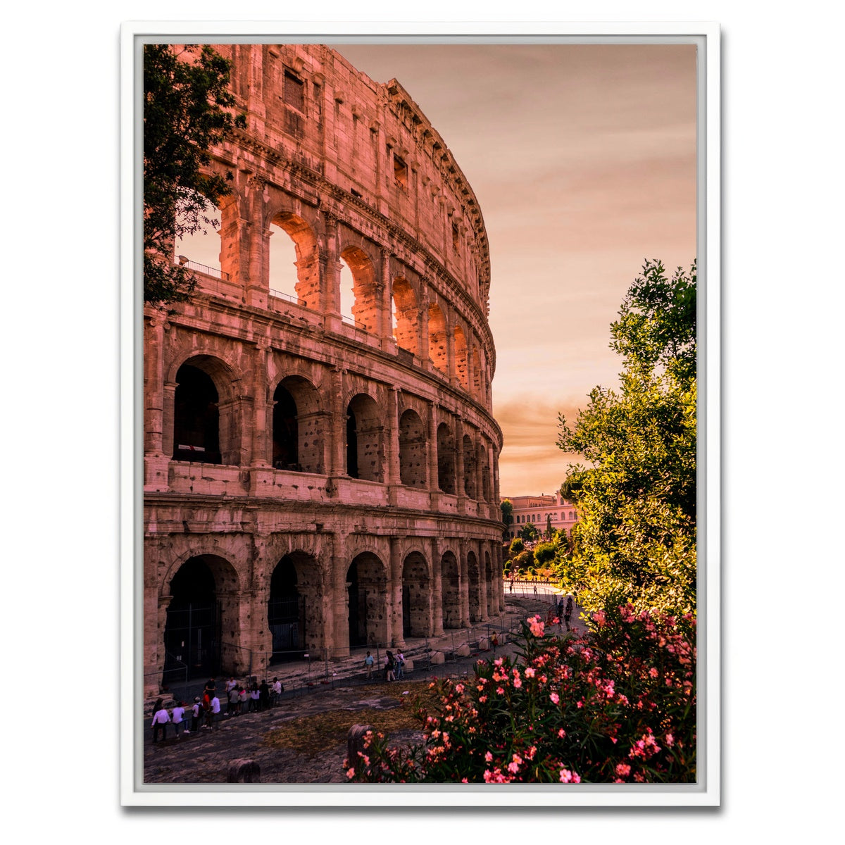 AUTO-MOCKUP WHITE | The Colosseum Roma | 1 Piece | White Framed Canvas | group=3x4