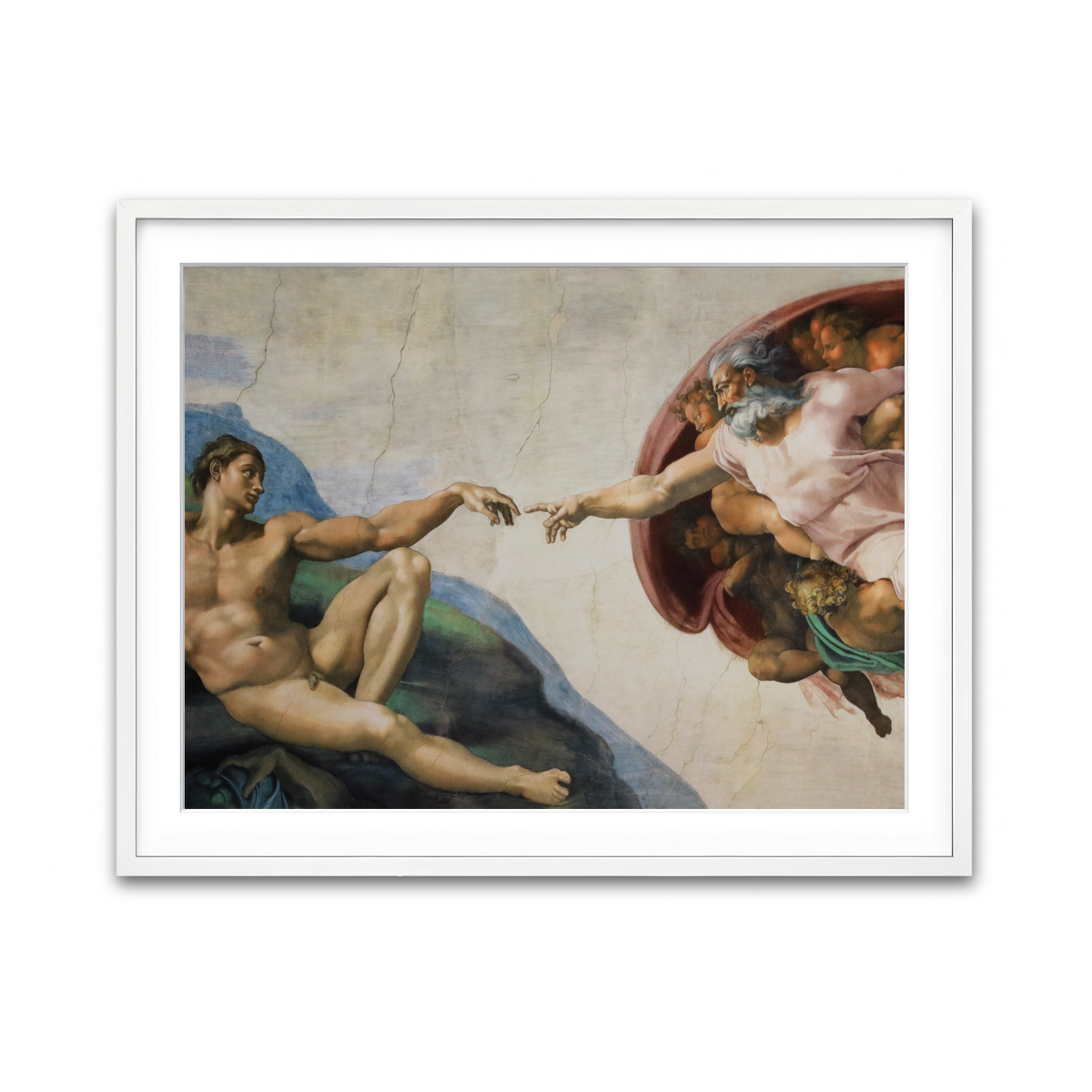 Framed Print 4x3 White