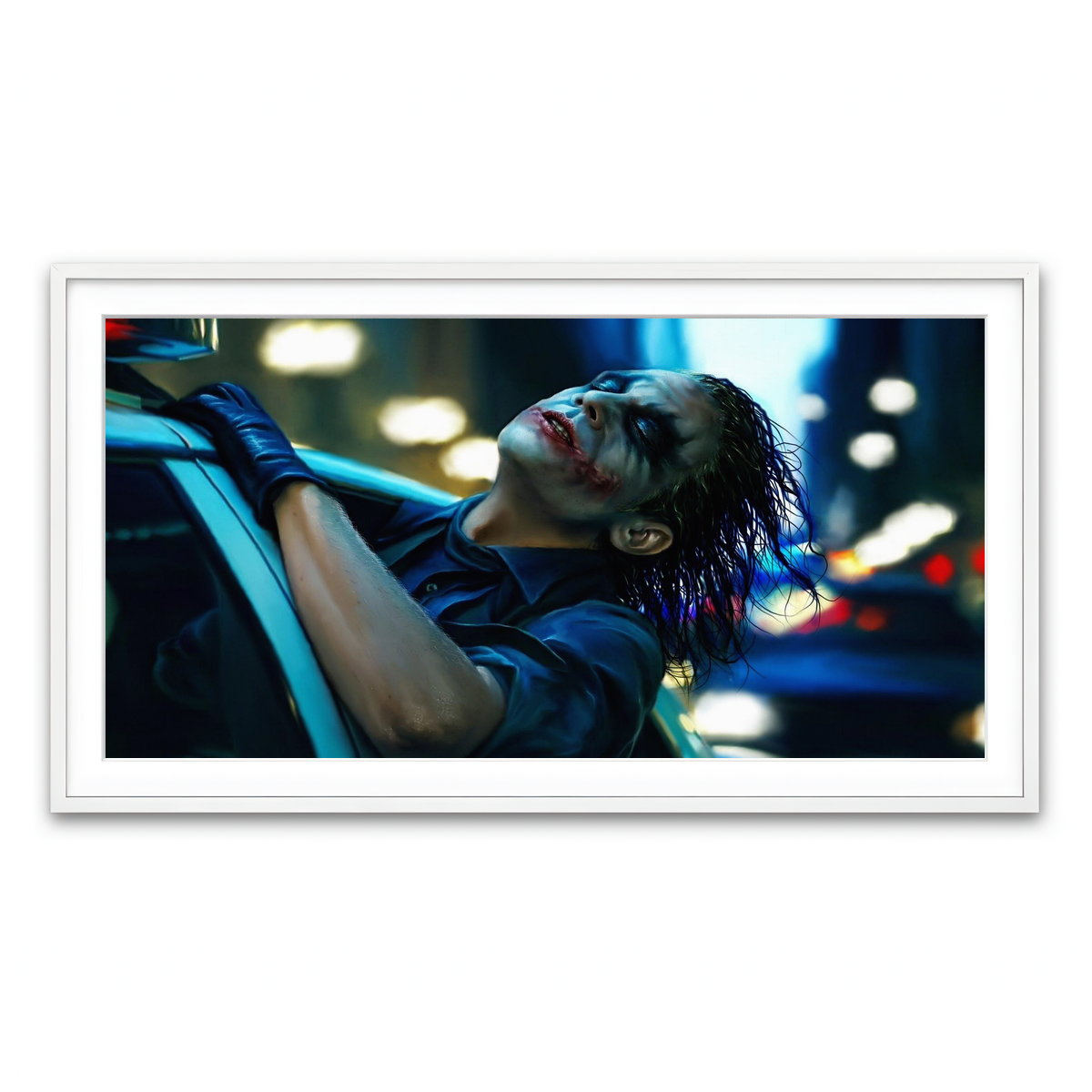 Framed Print 2x1 White