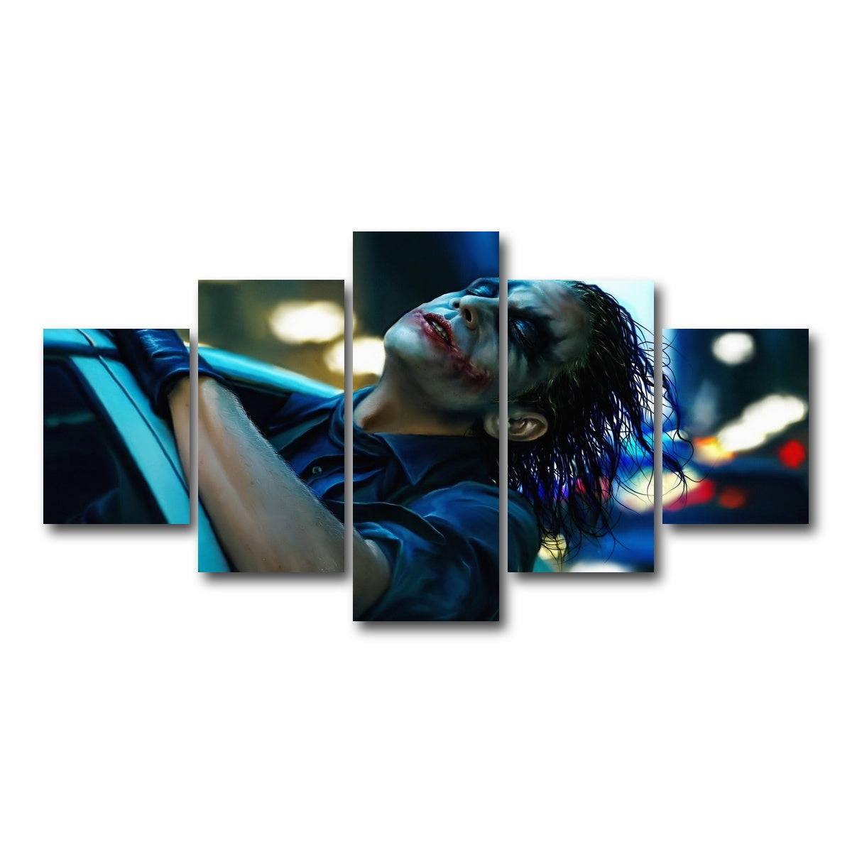 AUTO-MOCKUP WHITE | The Dark Knight Joker | 5 Piece | Gallery Wrap Canvas | group=5_short