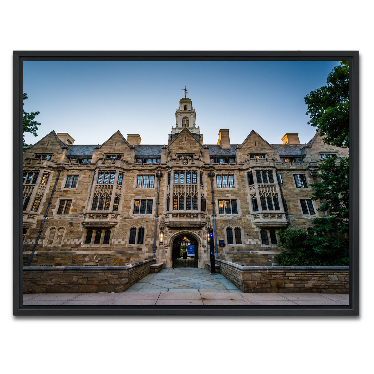 AUTO-MOCKUP WHITE | The Davenport College Building | 1 Piece | Black Framed Canvas | group=4x3