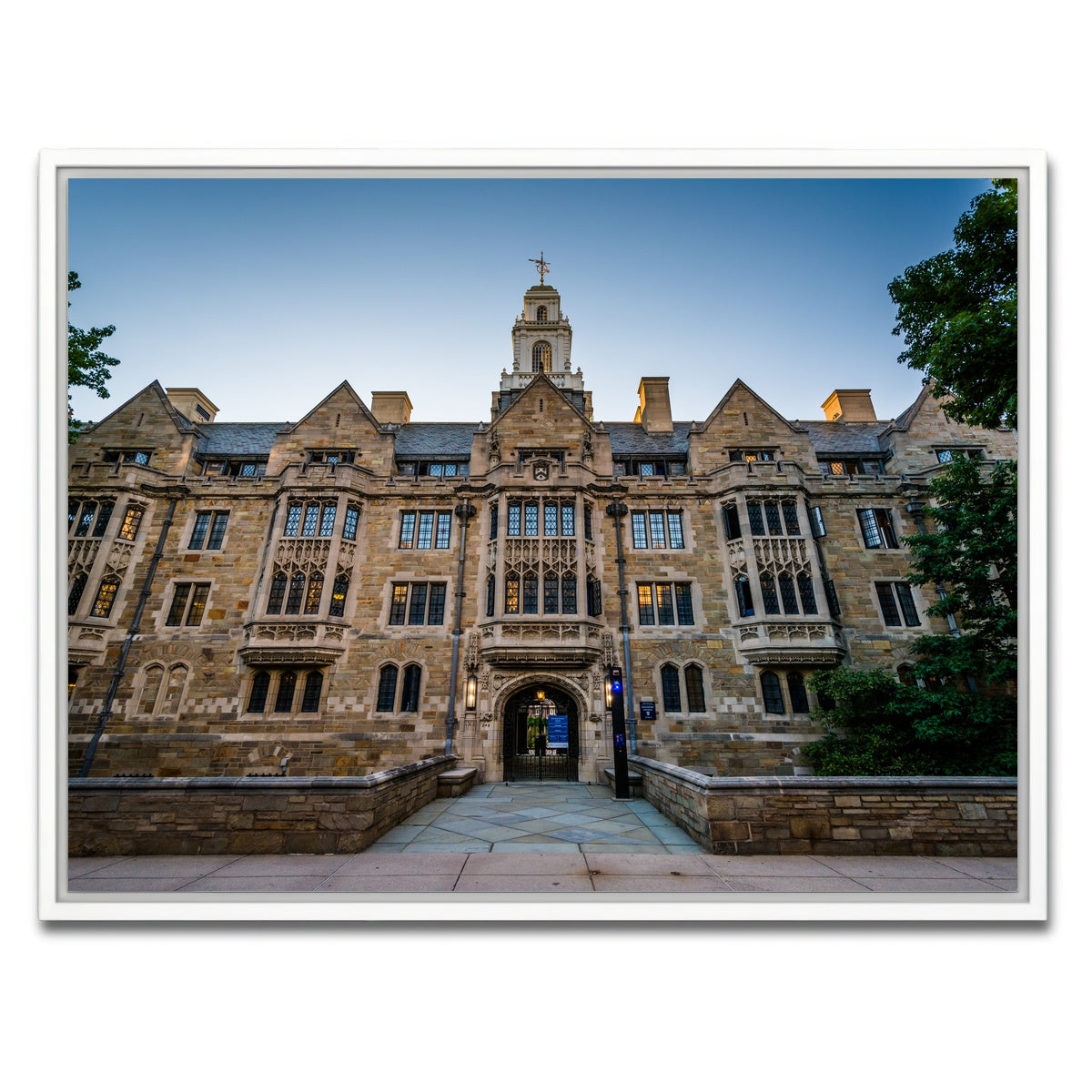 AUTO-MOCKUP WHITE | The Davenport College Building | 1 Piece | White Framed Canvas | group=4x3