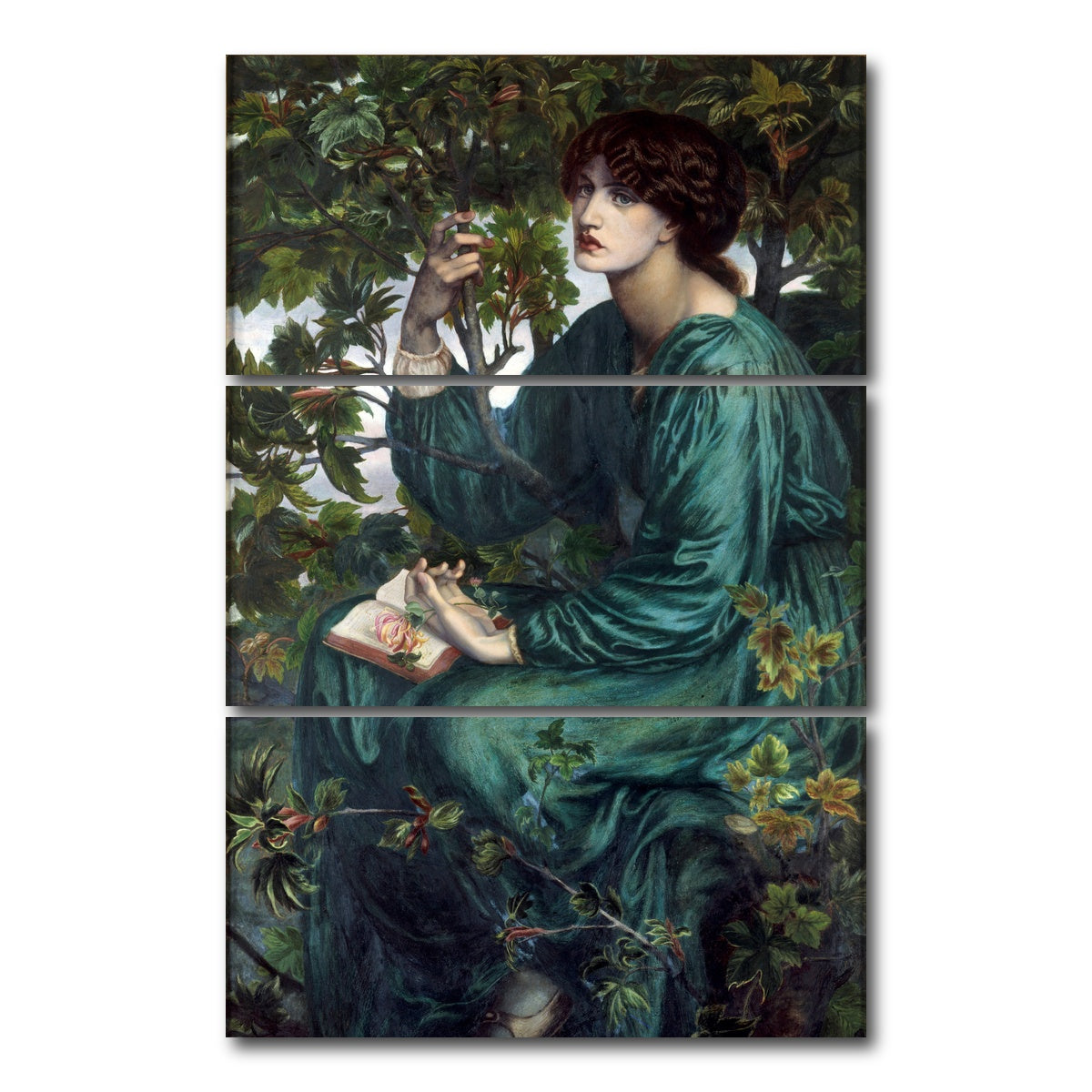 AUTO-MOCKUP WHITE | The Day Dream | 3 Piece | Gallery Wrap Canvas | group=12x24_stacked