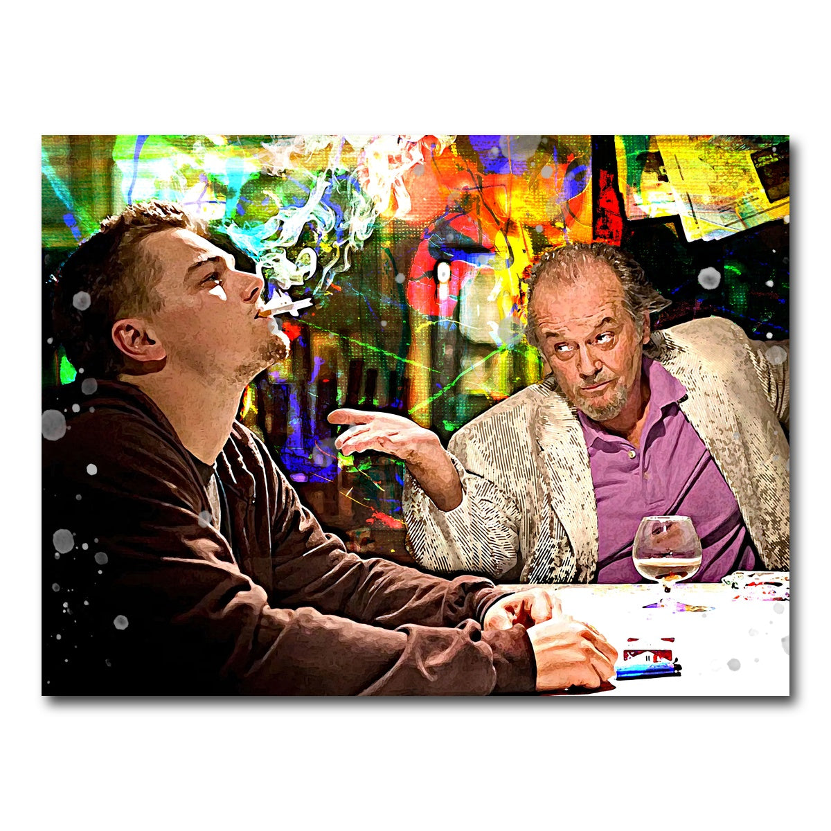 AUTO-MOCKUP WHITE | The Departed - Billy & Costello | 1 Piece | Gallery Wrap Canvas | group=4x3