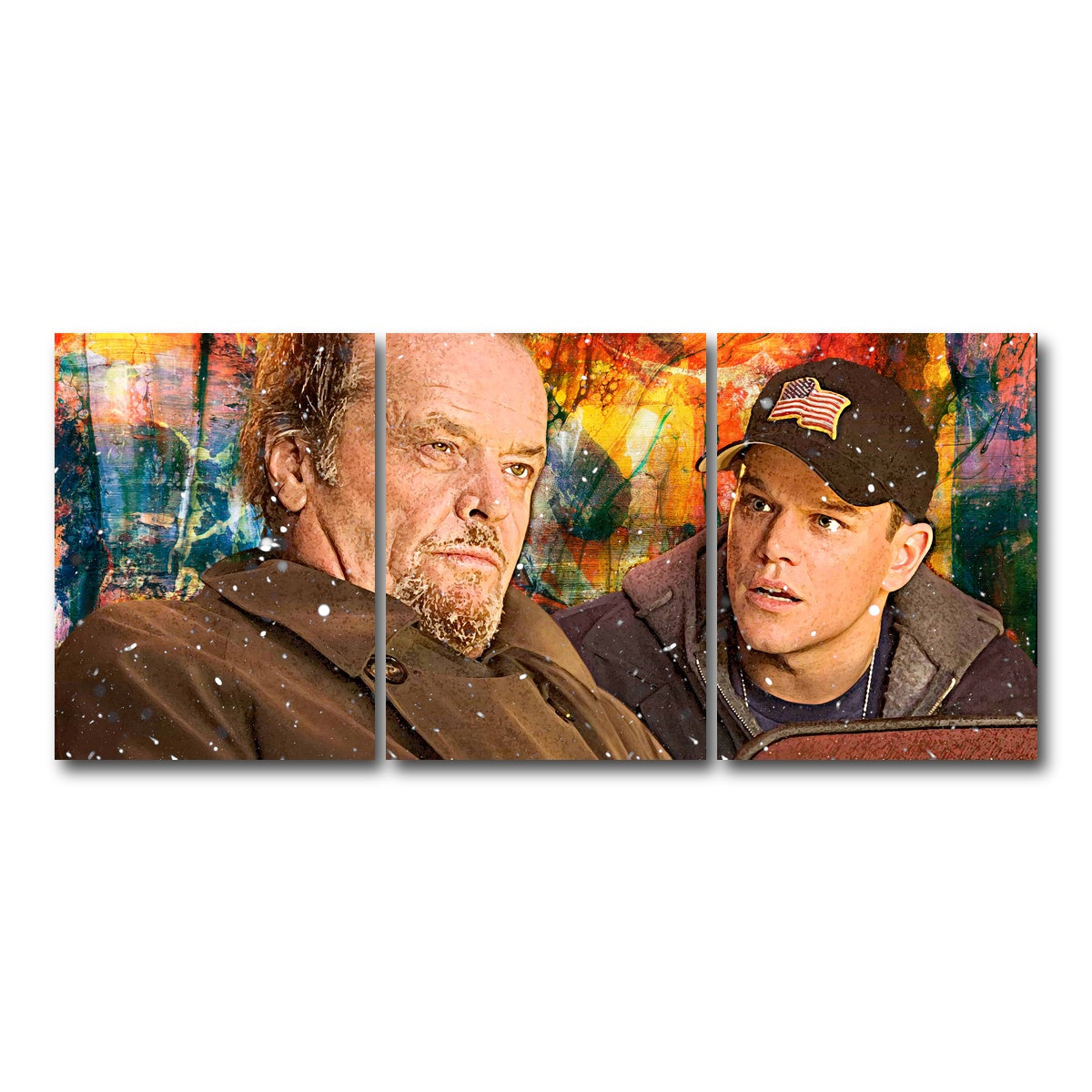 AUTO-MOCKUP WHITE | The Departed - Costello & Colin | 3 Piece | Gallery Wrap Canvas | group=18x24