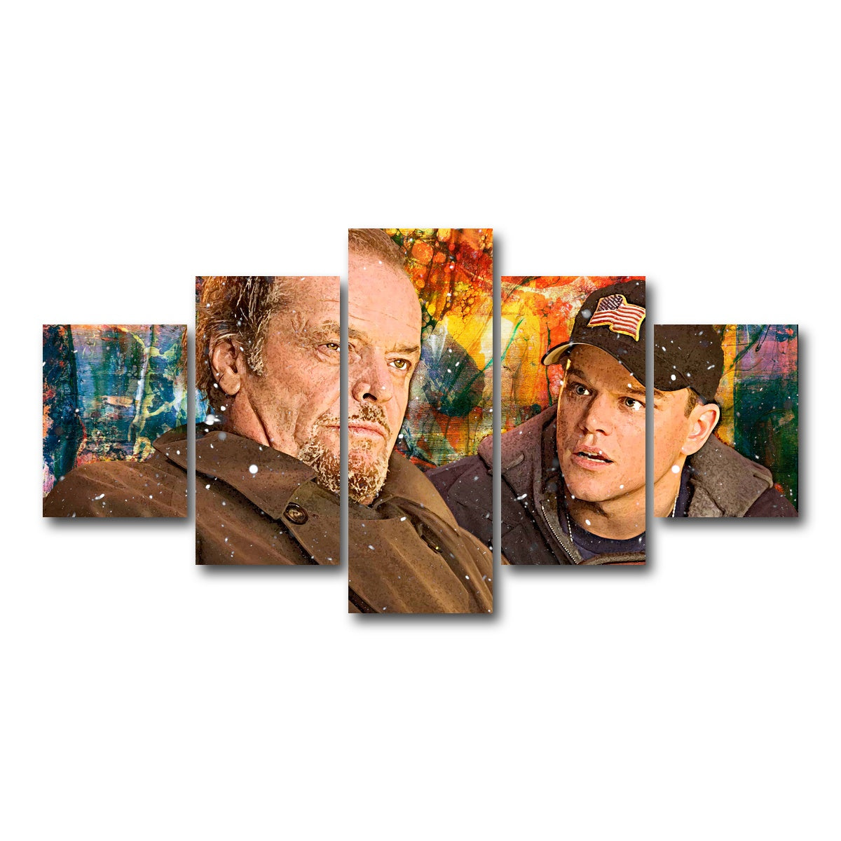 AUTO-MOCKUP WHITE | The Departed - Costello & Colin | 5 Piece | Gallery Wrap Canvas | group=5_short