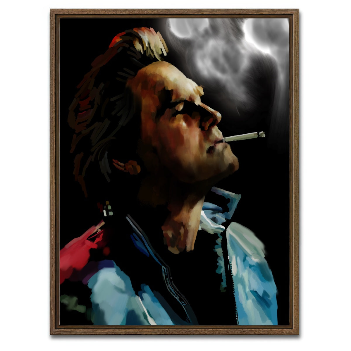 AUTO-MOCKUP WHITE | The Driver | 1 Piece | Walnut Framed Canvas | group=3x4