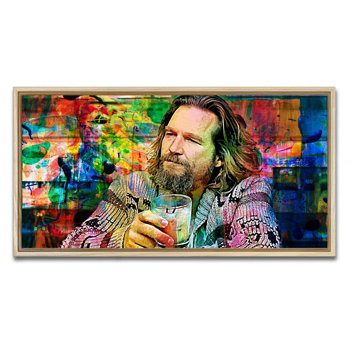 AUTO-MOCKUP WHITE | The Dude All Colors | 1 Piece | Natural Framed Canvas | group=2x1