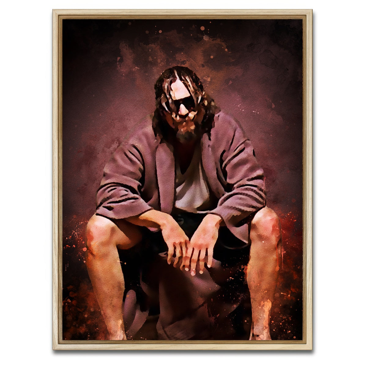 AUTO-MOCKUP WHITE | The Dude Toilet | 1 Piece | Natural Framed Canvas | group=3x4