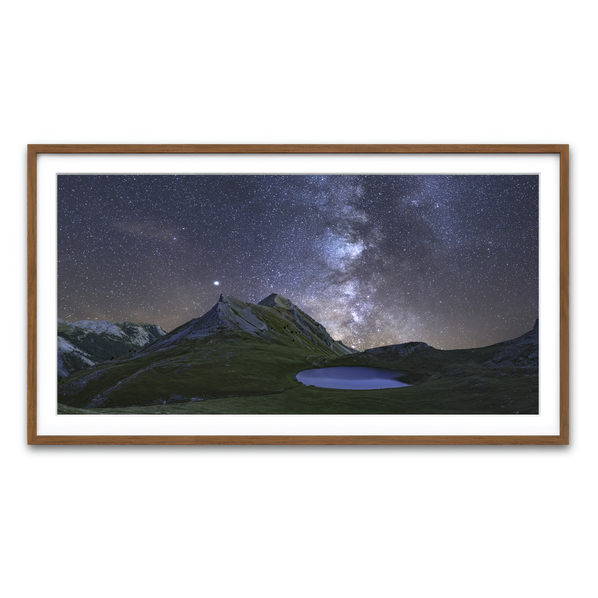 Framed Print 2x1 Walnut
