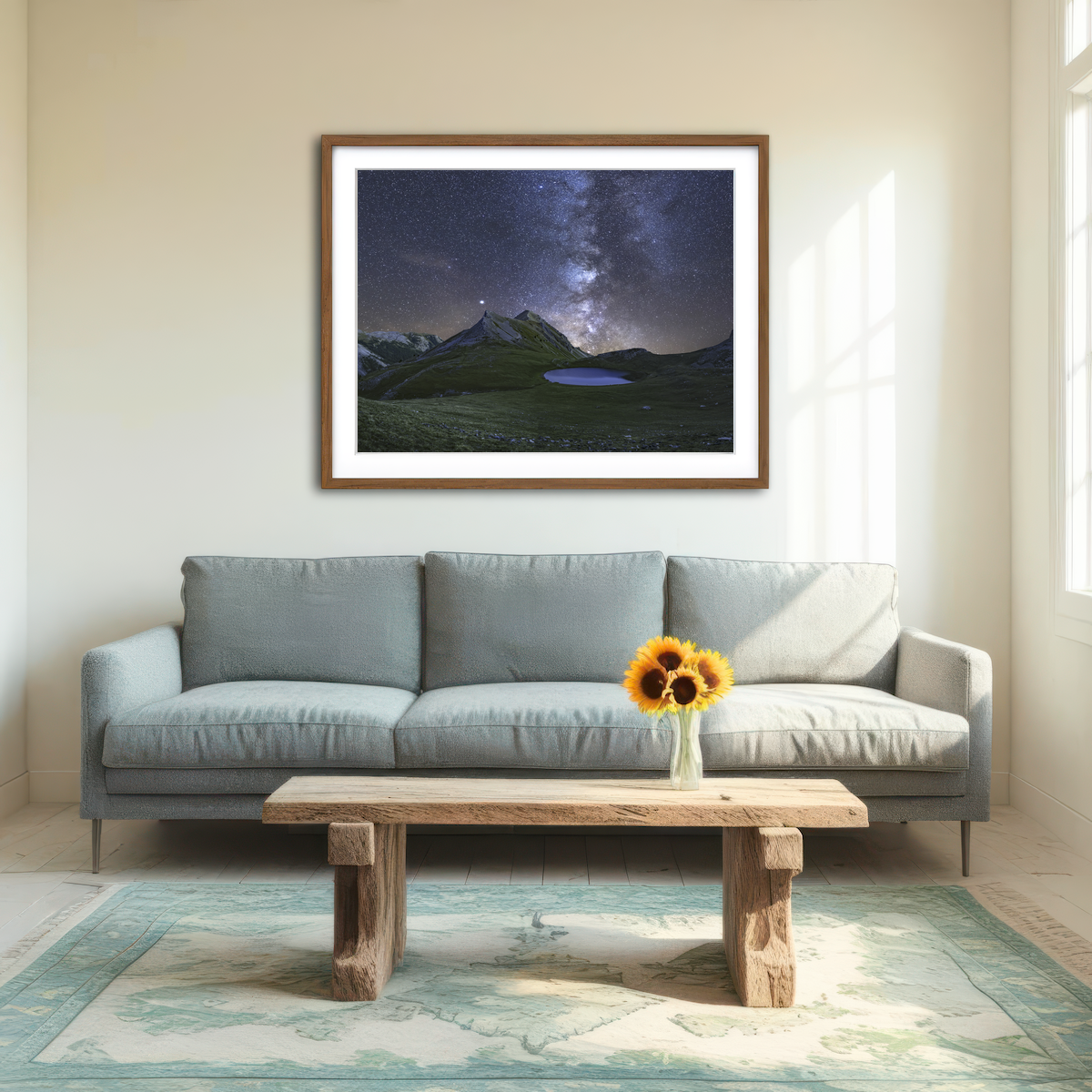 AUTO-MOCKUP ROOM | The Eye of Queyras Wall Art
