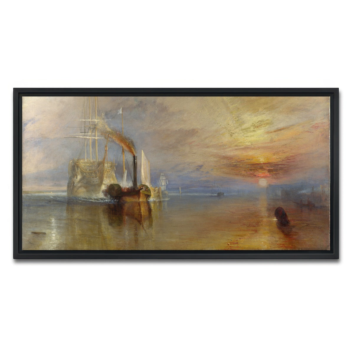 AUTO-MOCKUP WHITE | The Fighting Temeraire | 1 Piece | Black Framed Canvas | group=2x1