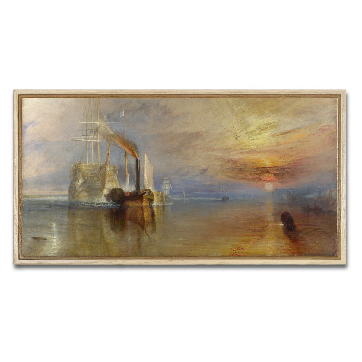 AUTO-MOCKUP WHITE | The Fighting Temeraire | 1 Piece | Natural Framed Canvas | group=2x1