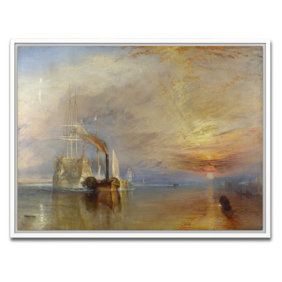 AUTO-MOCKUP WHITE | The Fighting Temeraire | 1 Piece | White Framed Canvas | group=4x3