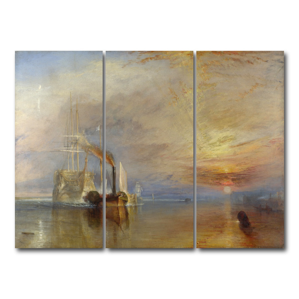 AUTO-MOCKUP WHITE | The Fighting Temeraire | 3 Piece | Gallery Wrap Canvas | group=8x18