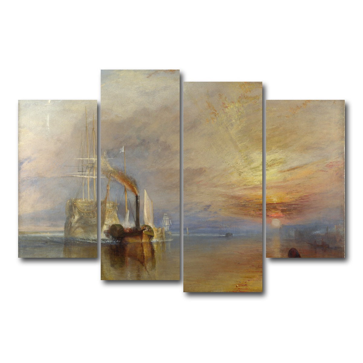 AUTO-MOCKUP WHITE | The Fighting Temeraire | 4 Piece | Gallery Wrap Canvas | group=4_short