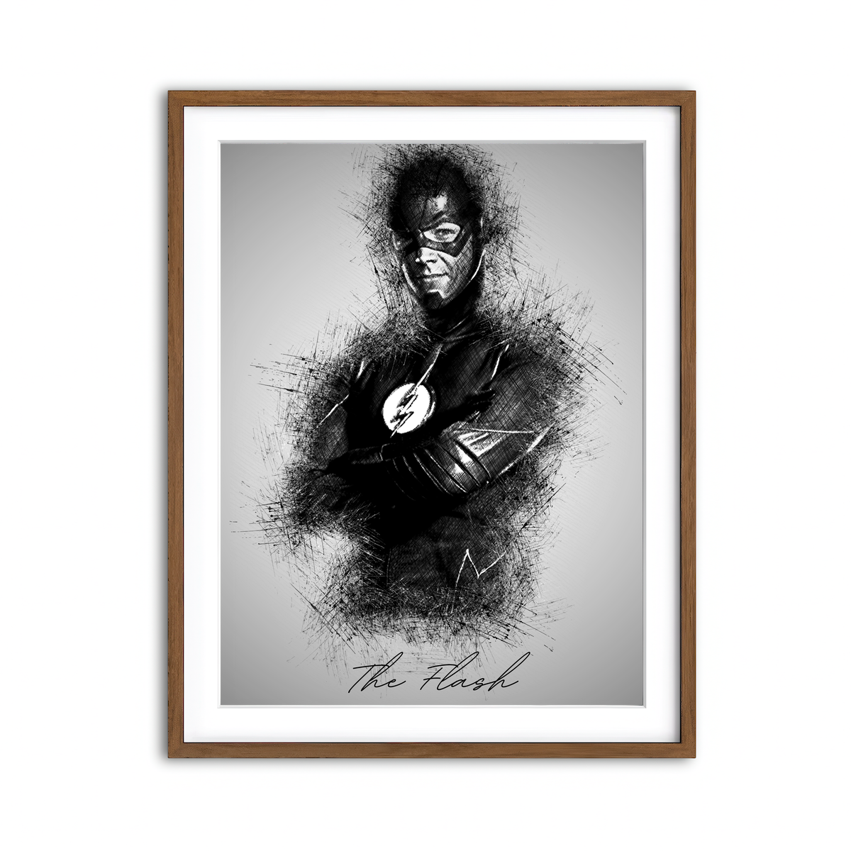 Framed Print 3x4 Walnut