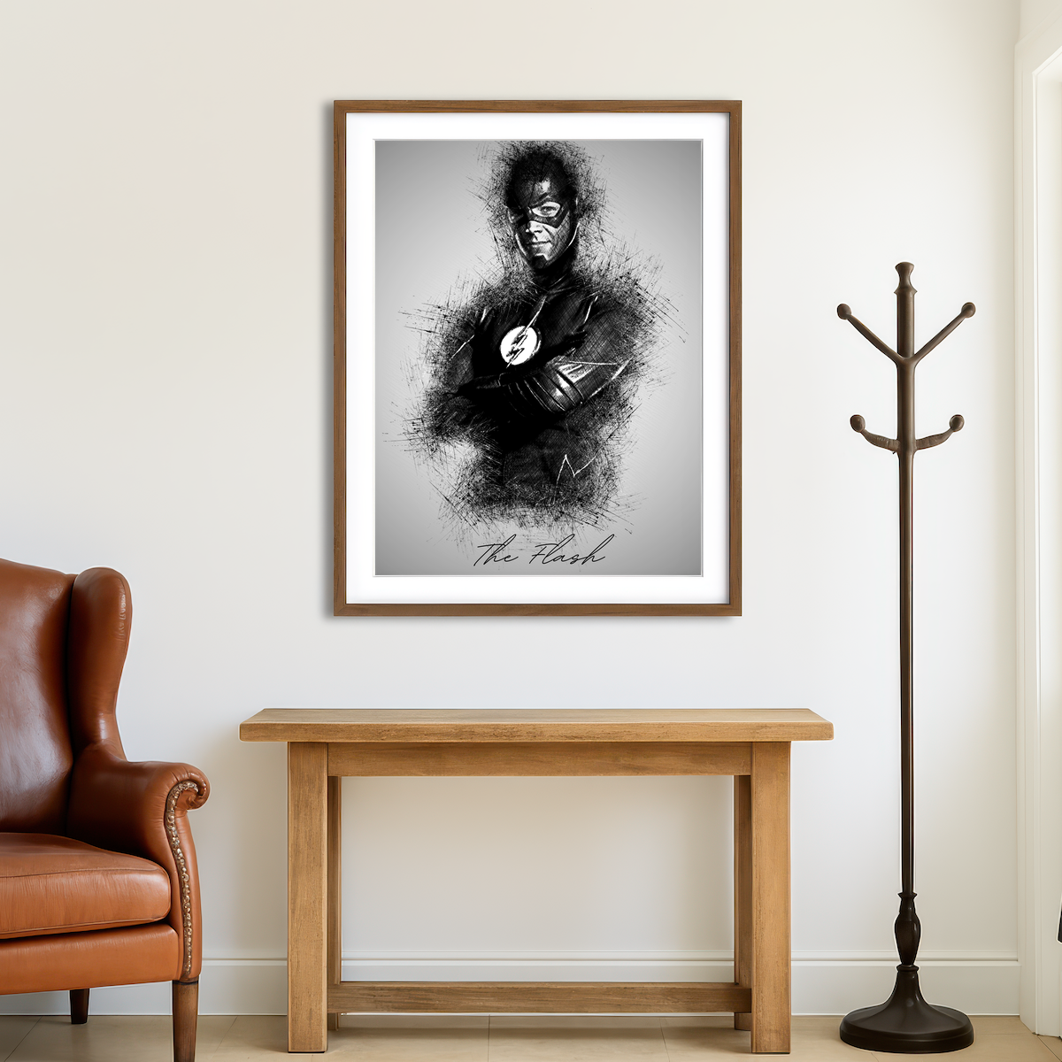 AUTO-MOCKUP ROOM | The Flash Wall Art