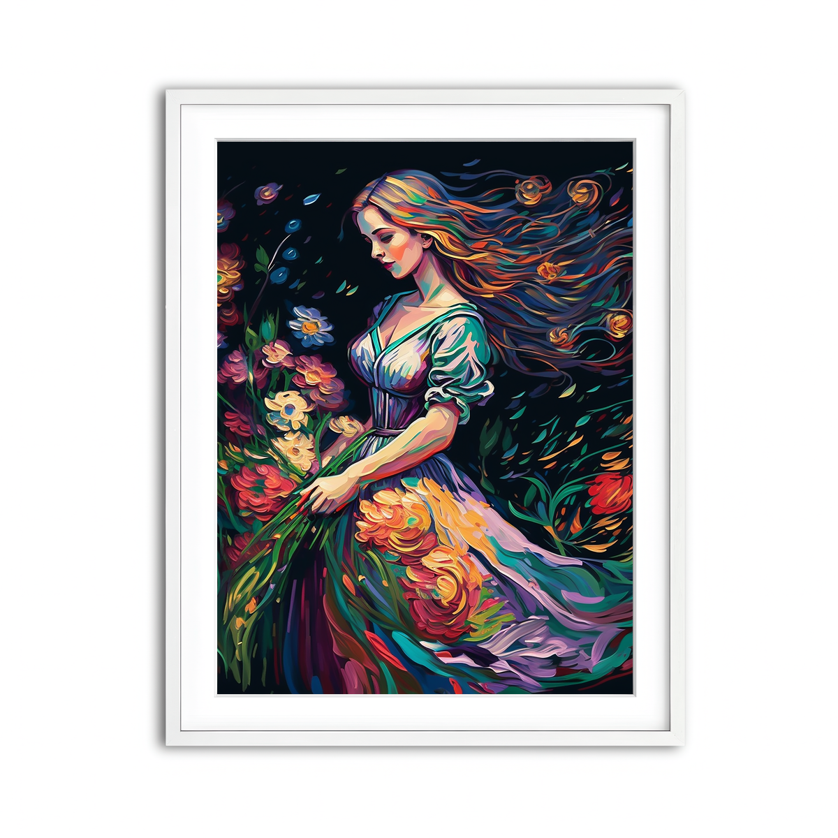 Framed Print 3x4 White