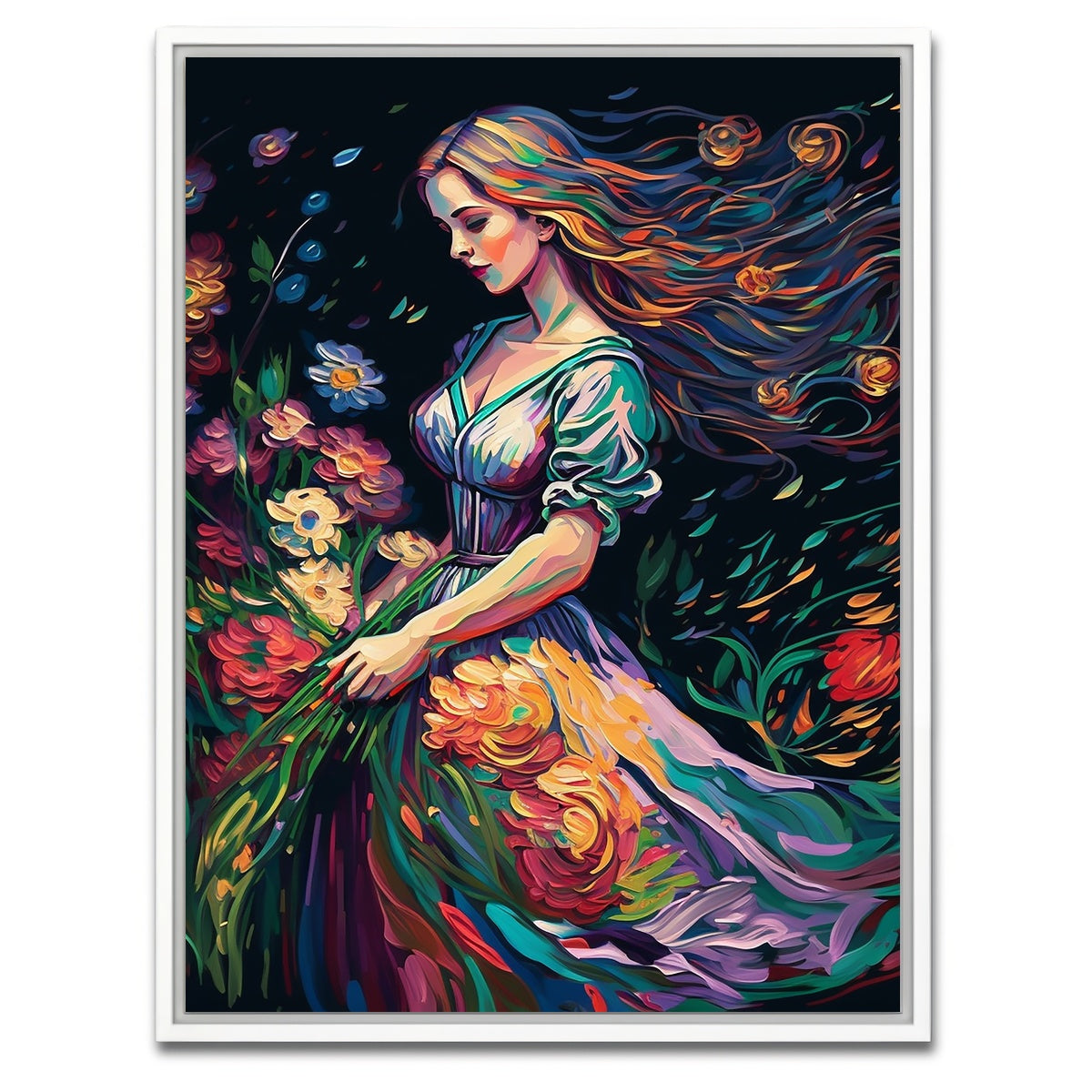 AUTO-MOCKUP WHITE | The Florists Dream | 1 Piece | White Framed Canvas | group=3x4