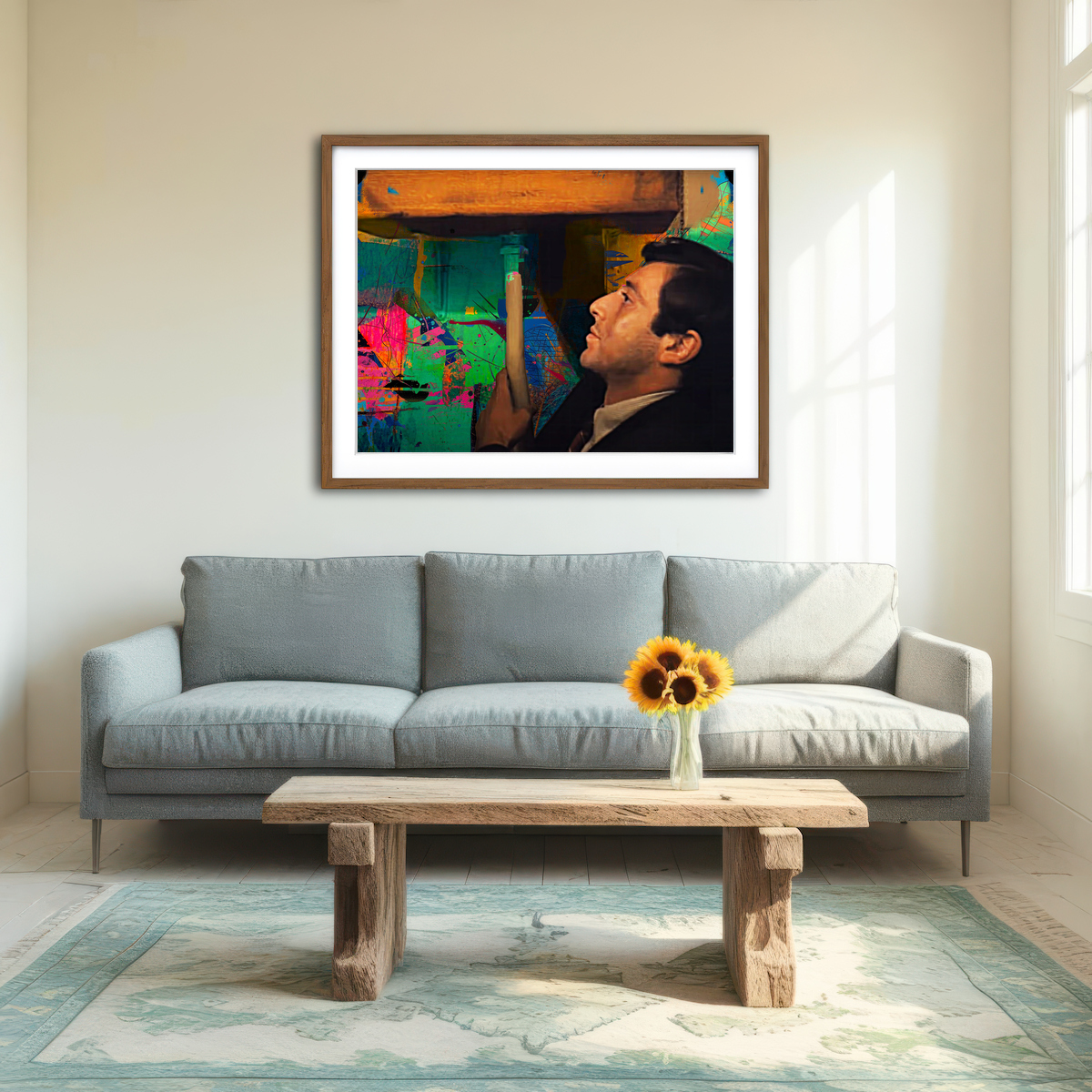 AUTO-MOCKUP ROOM | The Godfather Bathroom Wall Art