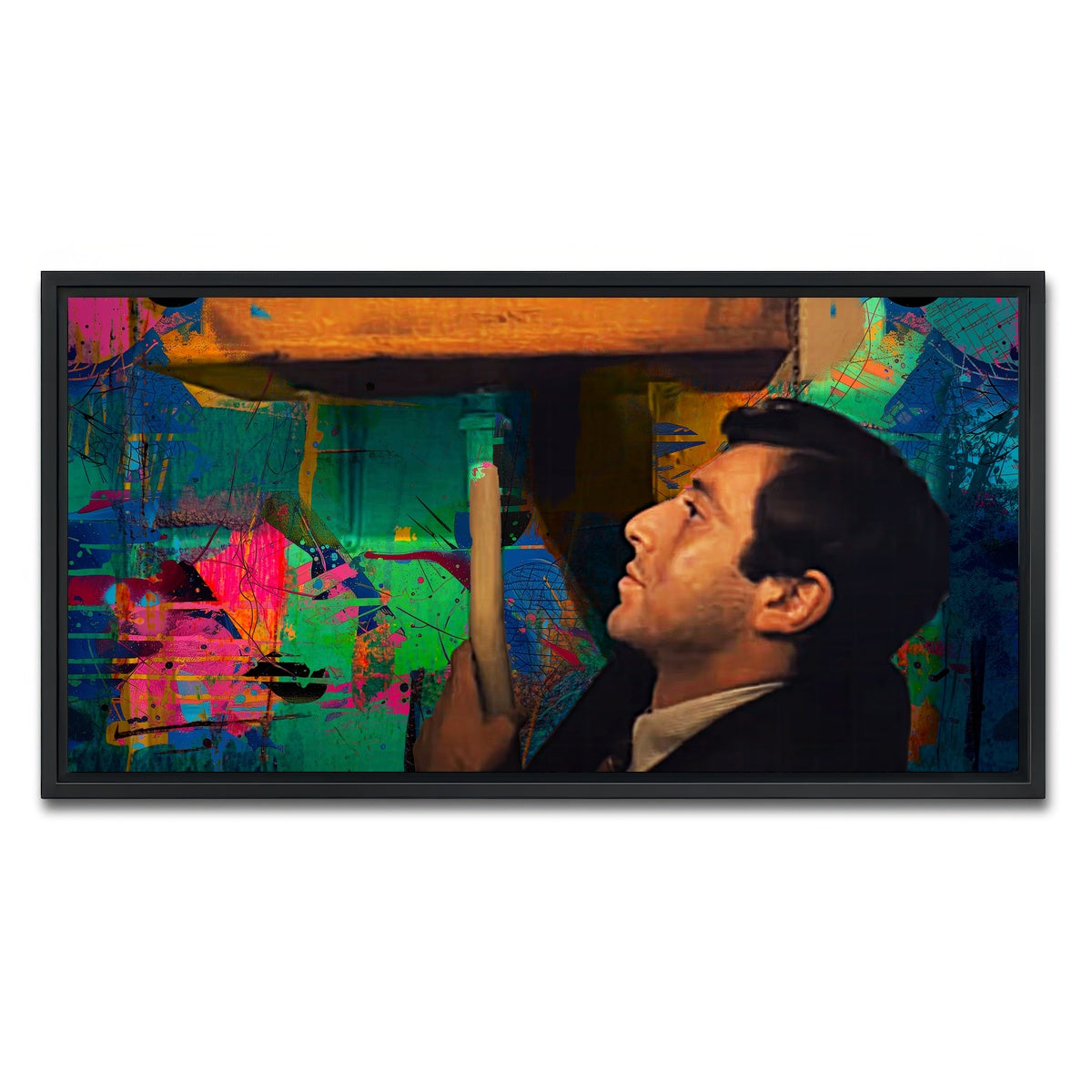 AUTO-MOCKUP WHITE | The Godfather Bathroom | 1 Piece | Black Framed Canvas | group=2x1