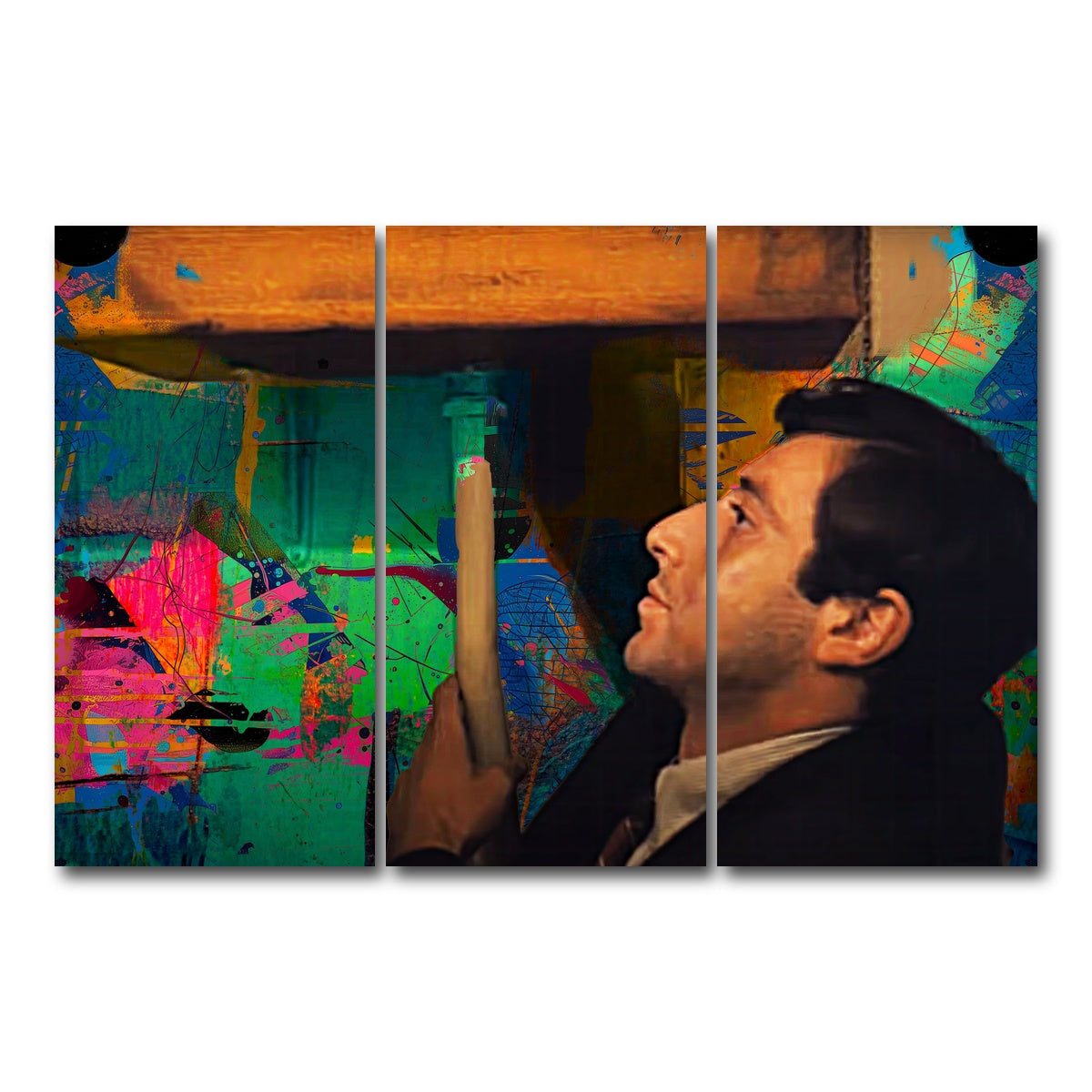 AUTO-MOCKUP WHITE | The Godfather Bathroom | 3 Piece | Gallery Wrap Canvas | group=12x24