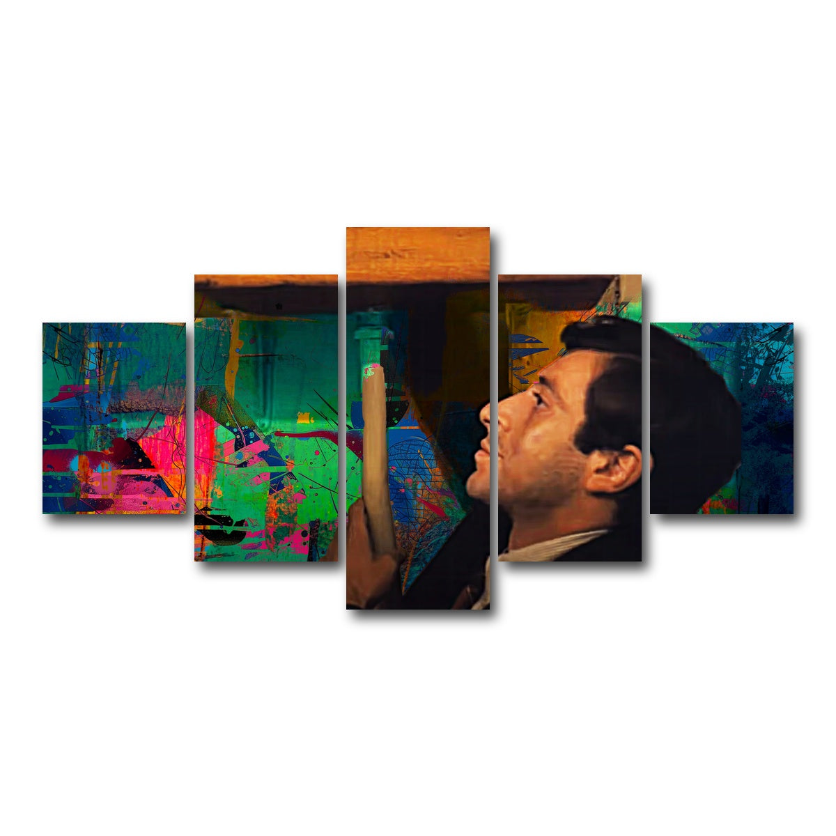 AUTO-MOCKUP WHITE | The Godfather Bathroom | 5 Piece | Gallery Wrap Canvas | group=5_short