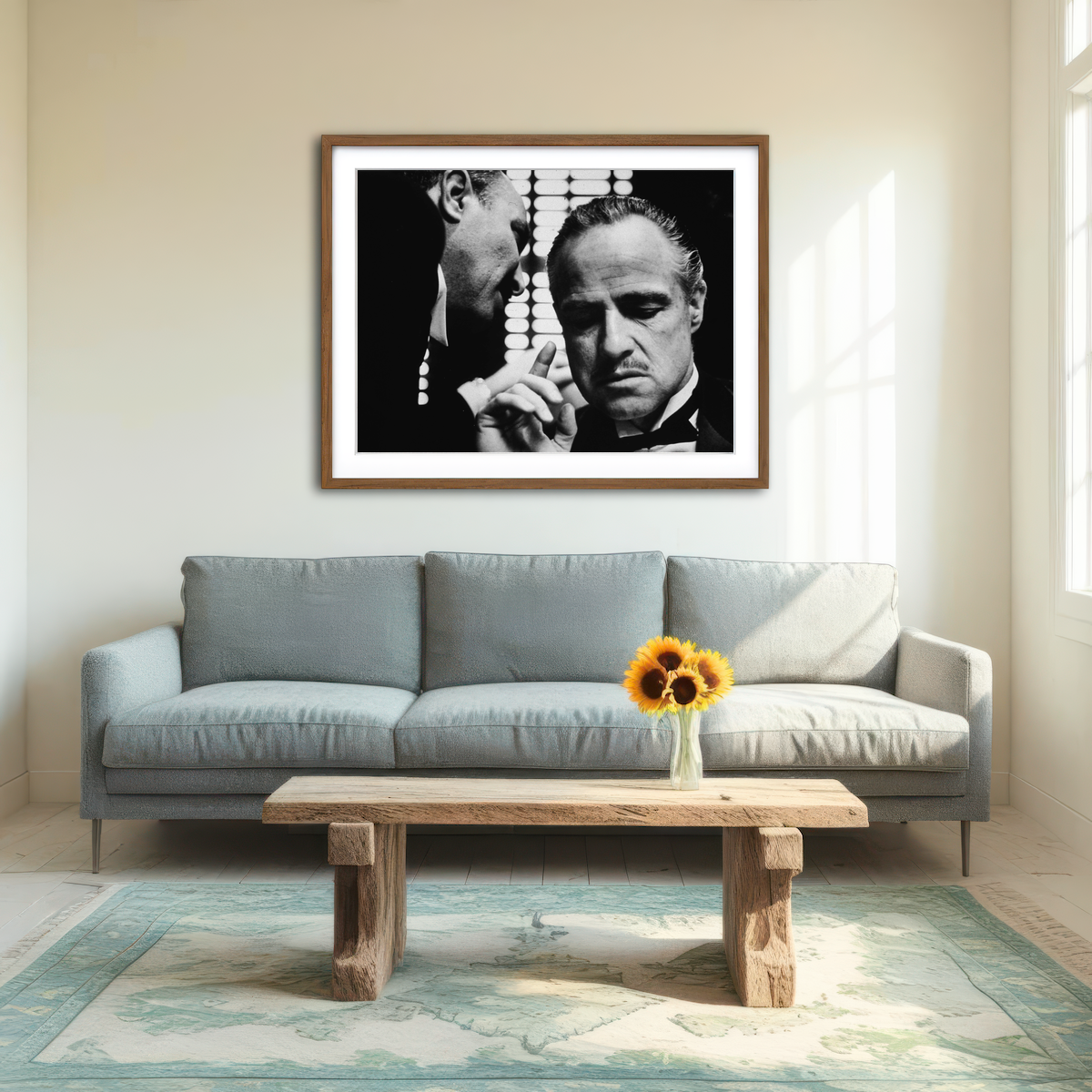 AUTO-MOCKUP ROOM | The Godfather Brando Wall Art