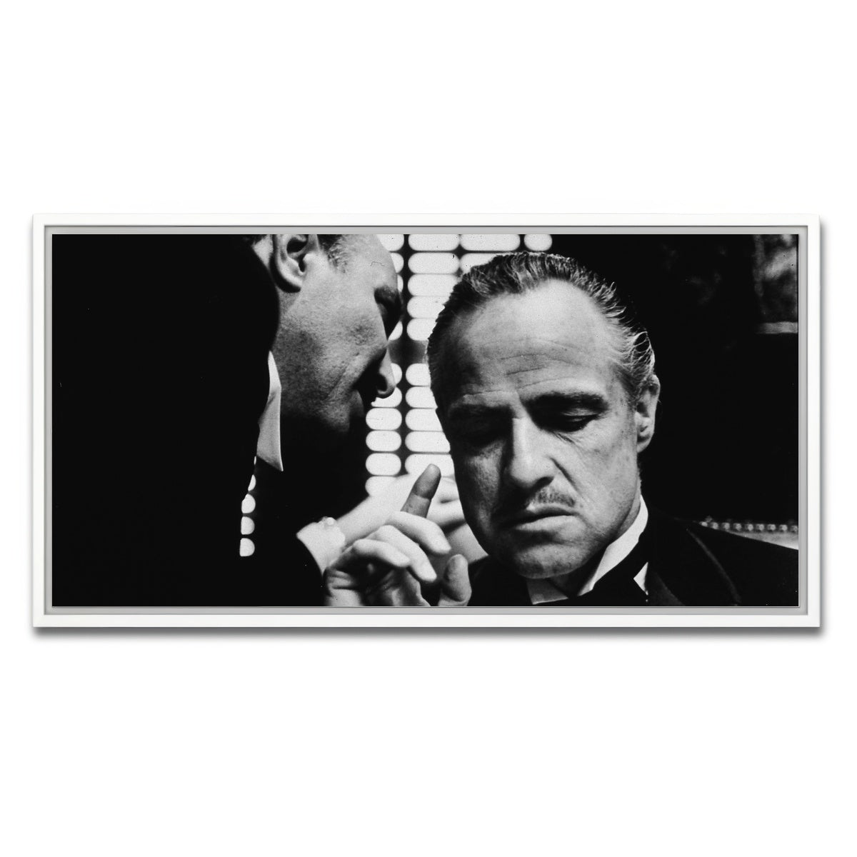 AUTO-MOCKUP WHITE | The Godfather Brando | 1 Piece | White Framed Canvas | group=2x1