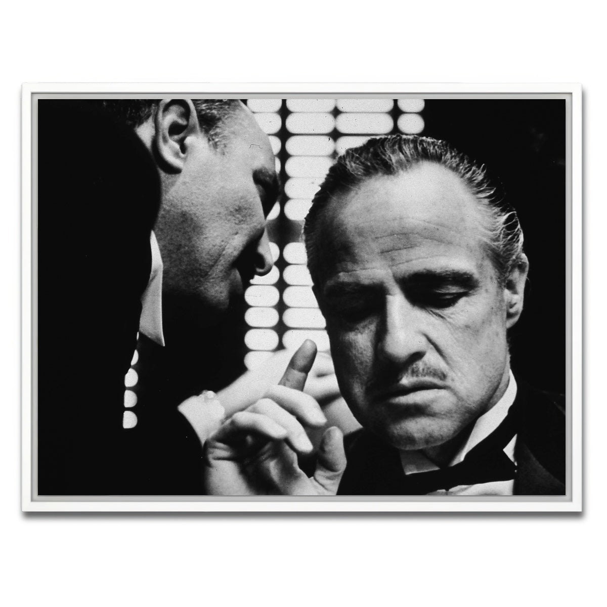 AUTO-MOCKUP WHITE | The Godfather Brando | 1 Piece | White Framed Canvas | group=4x3