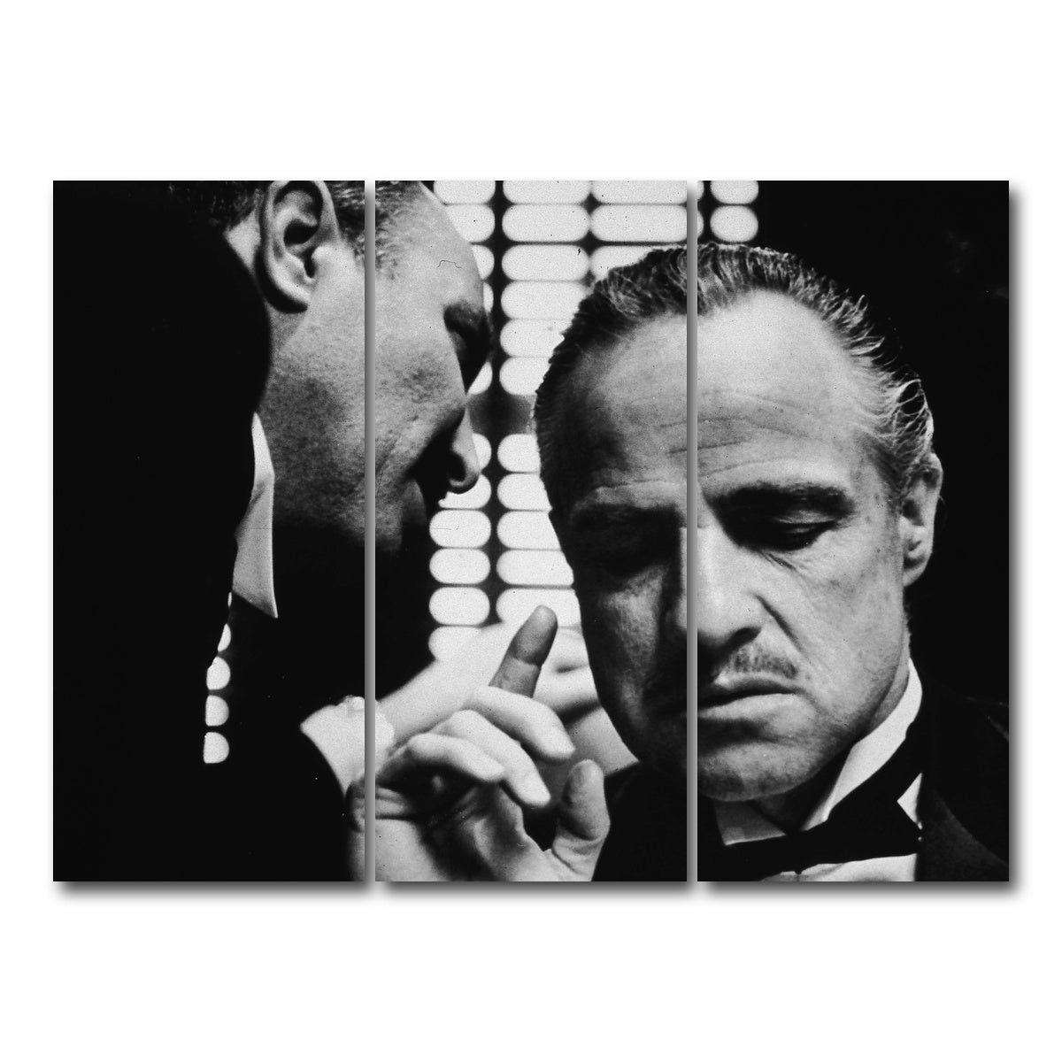 AUTO-MOCKUP WHITE | The Godfather Brando | 3 Piece | Gallery Wrap Canvas | group=8x18