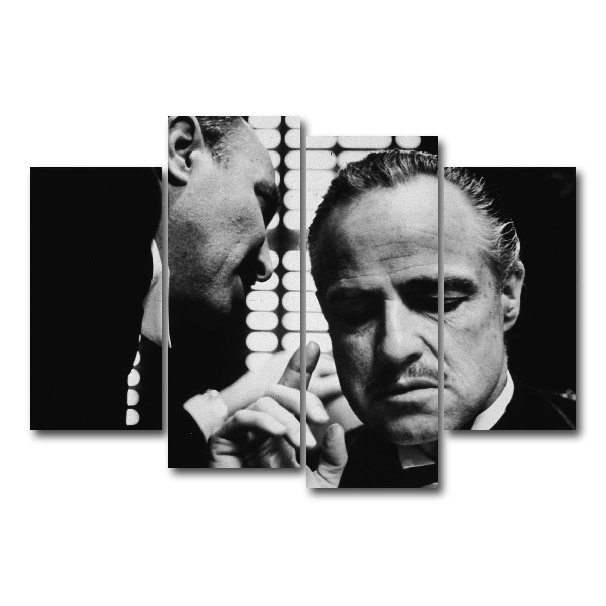 AUTO-MOCKUP WHITE | The Godfather Brando | 4 Piece | Gallery Wrap Canvas | group=4_short