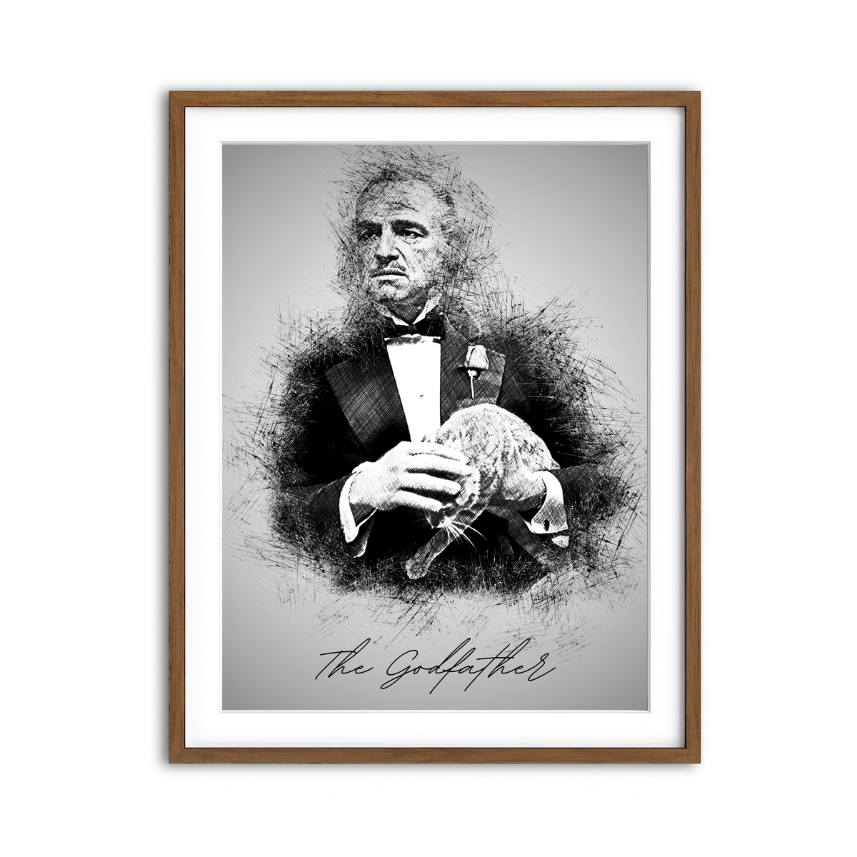 Framed Print 3x4 Walnut