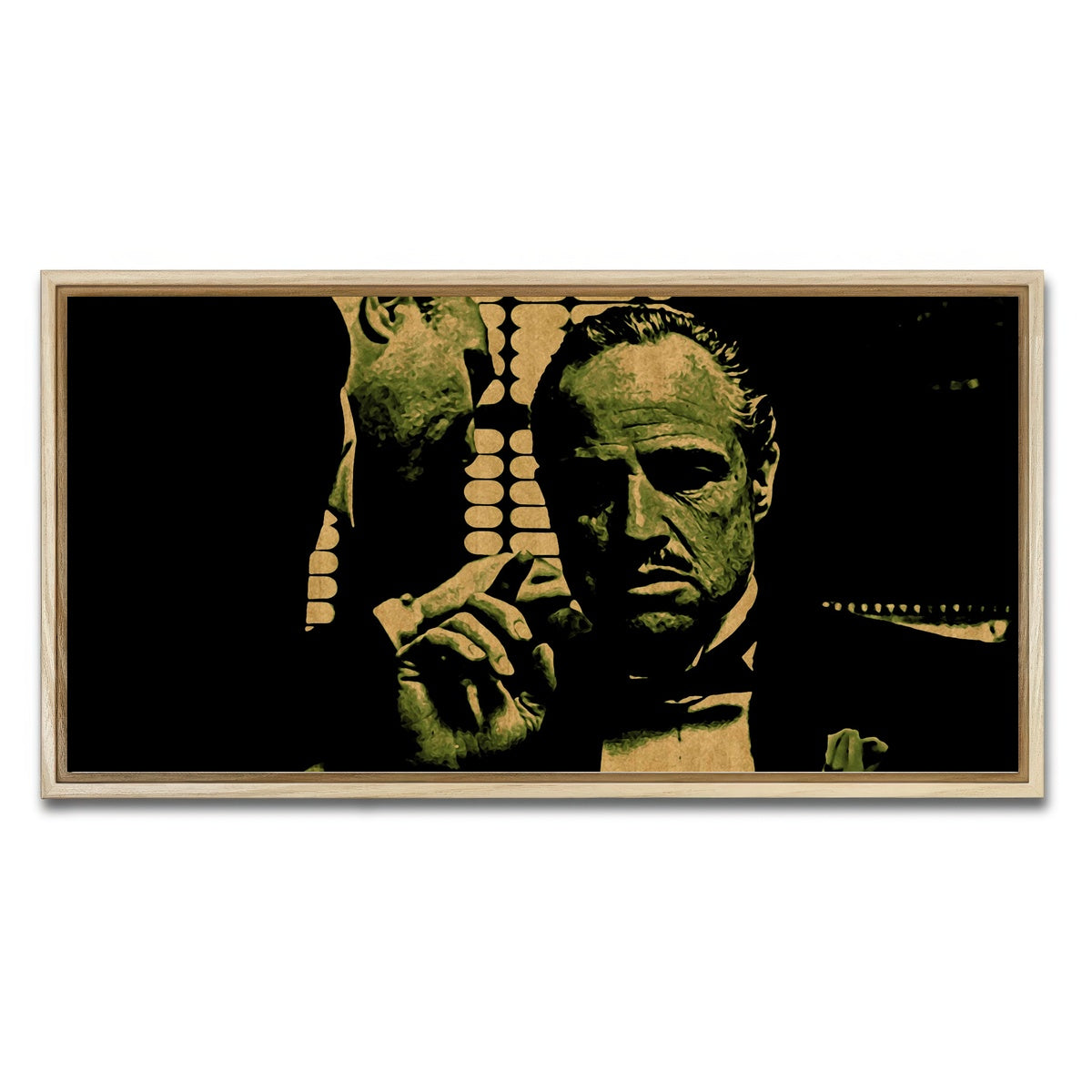 AUTO-MOCKUP WHITE | The Godfather | 1 Piece | Natural Framed Canvas | group=2x1