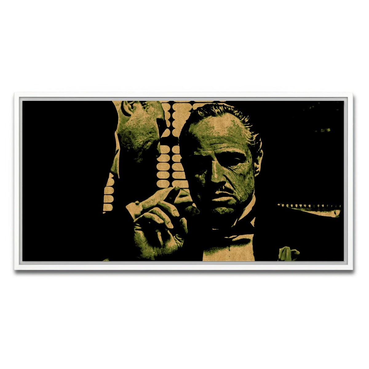 AUTO-MOCKUP WHITE | The Godfather | 1 Piece | White Framed Canvas | group=2x1