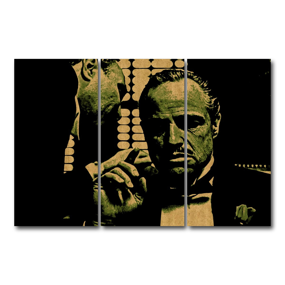 AUTO-MOCKUP WHITE | The Godfather | 3 Piece | Gallery Wrap Canvas | group=12x24