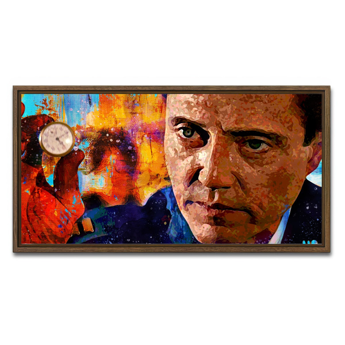 AUTO-MOCKUP WHITE | The Gold Watch | 1 Piece | Walnut Framed Canvas | group=2x1